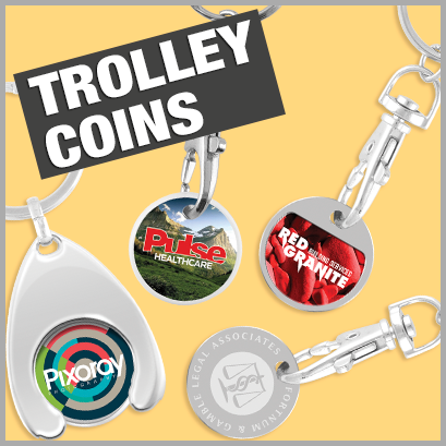 Trolley Coins personalised with print